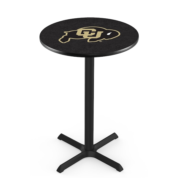 42" Blk Wrinkle Colorado Pub Table